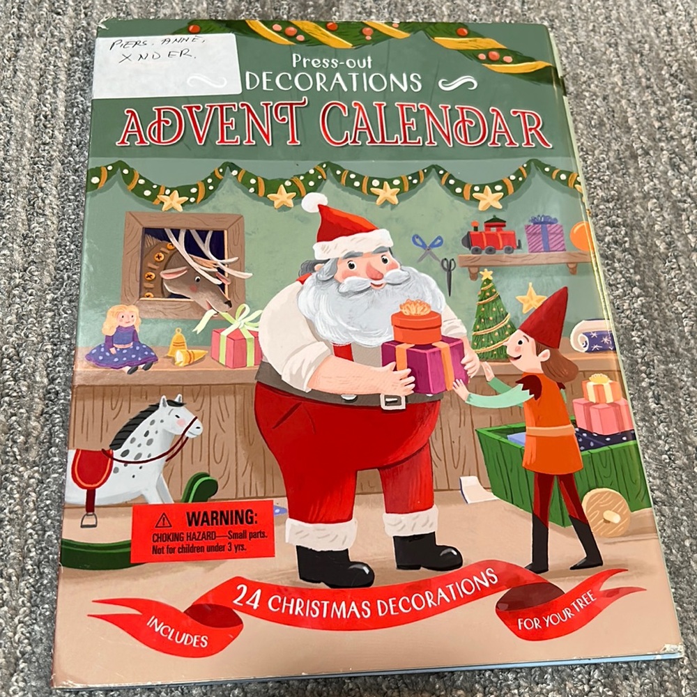 NEW Press-out decorations Advent Calendar